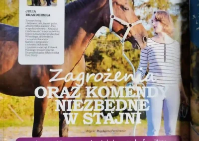 Artykuł w gazecie Gallop Zagrożenia i komendy niezbędne w stajni